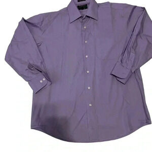 Alexander Julian, Men's Dress Shirt , purple lavender Long sleeve, Size M.